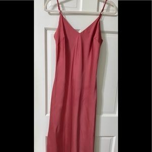 Satin slip dress